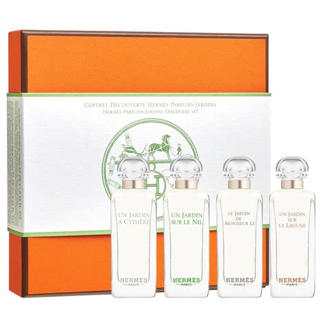 hermes un jardin méditerranéen parfum|hermes parfums jardins discovery set.